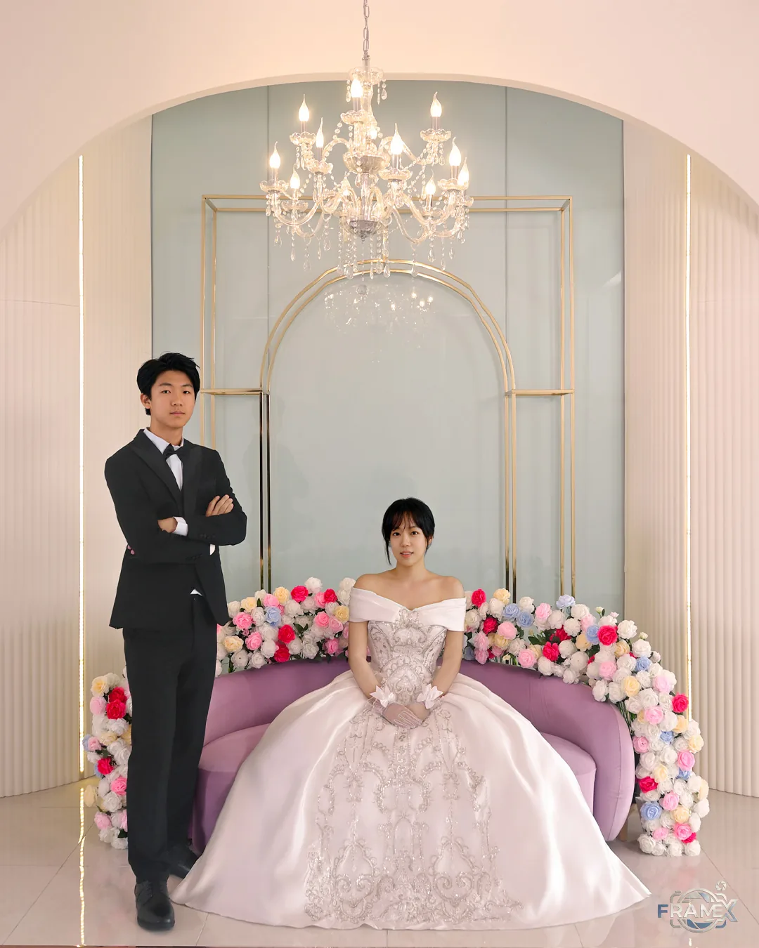 Bride in the bridal room
